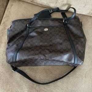 Coach travel tote